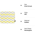 thumbnail image 3 of Chevron Mouse Pad Zigzag Wavy Geometric Stripe Line Yellow White and Gray Mouse Mat Non-Slip Rubber Base Mousepad for Computer Laptop PC Gaming Working Office & Home 9.5x7.9 Inch, 3 of 8