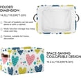thumbnail image 2 of Coolnut Colorful Love Storage Bins Foldable Canvas Fabric Storage Basket with Handles for Organizing, Large Storage Baskets for Shelves Closet Decor Gifts, 2 of 7