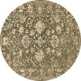 thumbnail image 1 of Ahgly Company Indoor Round Persian Brown Bohemian Area Rugs, 5' Round, 1 of 4