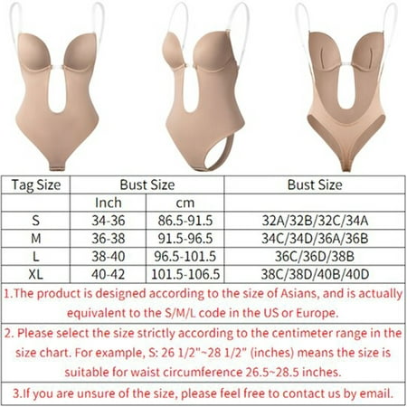 

VerPetridure Bras for Women Front Closure Women Plunging Sexy Solid Tight-Fitting Body Waist Deep V Neck Wedding Shapewear