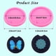 thumbnail image 2 of Molde de silicona para posavasos redondo de 4 piezas, molde de fundición de resina epoxi, molde de silicona para llavero para tapetes de taza, decoración del hogar (rosa, 6,5 cm, 7,5 cm de diámetro) Ormromra HMHZ1147, 2 of 7