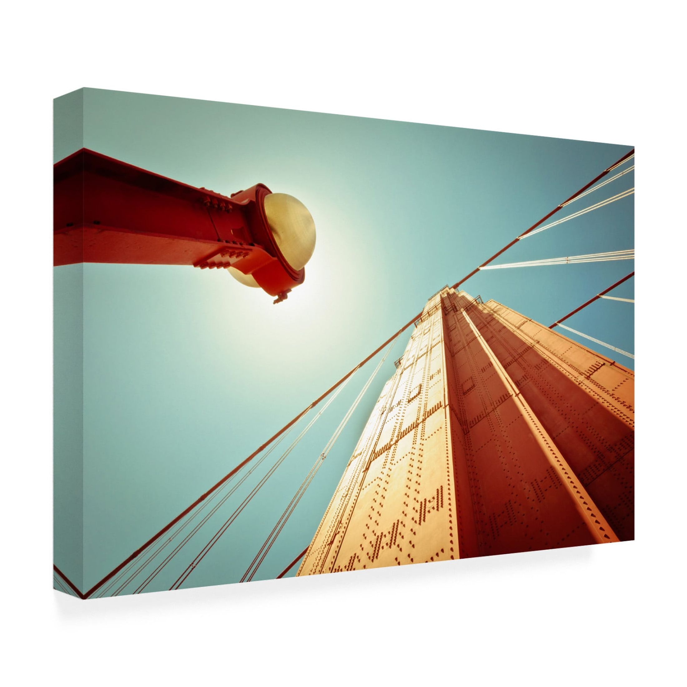 Canvas Wall Art - Robert Steinkopff 'Golden Gate' Wall Art for Living Room, Bedroom, or Office Décor by Trademark Fine Art - 24 x 16 Inches