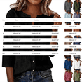 thumbnail image 3 of Brown Shirts for Womens 3/4 Sleeve Fall Slim Fit Basic Shirt Layer for Office, 3 of 6