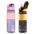 thumbnail image 1 of Termos para Agua Hikeo 2 Pz Tritán Ultra Resistente Tapa Hermética BPA Free, 1 of 9