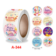 thumbnail image 4 of Pegatinas de cumpleaños en rollo, pegatinas adhesivas para decoración de regalos, pegatinas para sellar, 4 of 5
