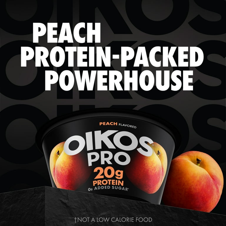 Oikos Pro Peach Yogurt-Cultured Ultra-Filtered Milk Product Cups