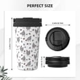 thumbnail image 3 of Gukieu Funny Chicken Print Insulated Coffee Cup, Portable Stainless Steel Vacuum Cup with Lid, Unisex, Suitable for Office, Cafe, Car, 3 of 8