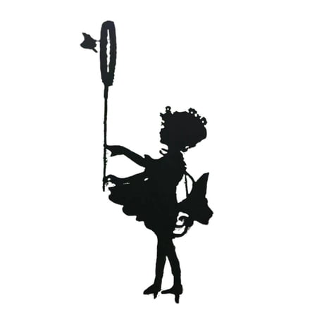 Destyer Girl Sculpture Garden Silhouette Stake Metal Sculpture for Patio Lawn Yard Decor