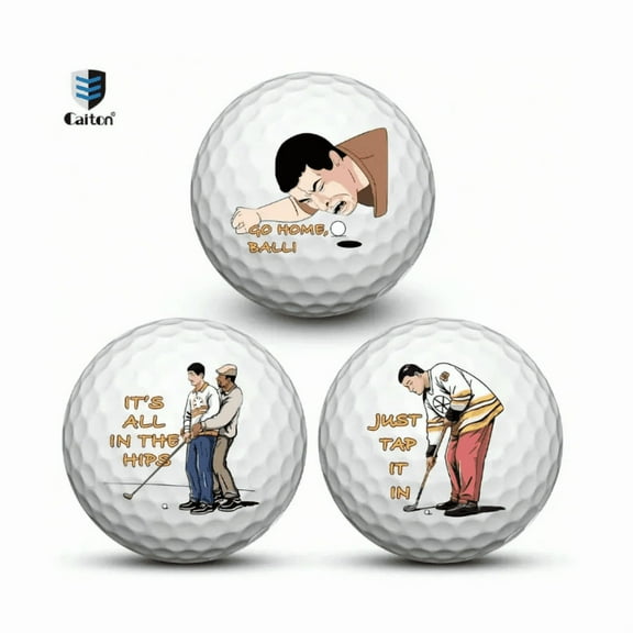 Caiton Caiton 3/1 Pc  Funny Golf Balls, Funny Novelty Golf Balls Set, Golf Supplies, Golf Accessories
