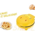 thumbnail image 3 of Animal Mini Waffle Maker, Making 7 Interesting Special-Shaped Pancakes, Automatic Power-Off Non-Stick Pan, Yellow, 3 of 5