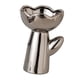 thumbnail image 5 of Jarrón de cerámica para flores, maceta, arreglos florales, jarrón decorativo Plata con forma de rosa, 5 of 9
