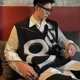 thumbnail image 5 of Suéter de punto sin mangas con estampado gráfico en blanco y negro, chaleco masculino con cuello en V, ropa hippie para hombre, estilo coreano, blusas de algodón con estilo sheap, 5 of 5