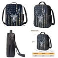 thumbnail image 4 of XYZCANDO Fashion Backpack Set of 3 for Student, 17 Inch School Bag with Lunch Bag and Pencil Case Vintage USA Flag Forest Antler Print Daypack Rucksack for Outdoor Hiking Traveling, 4 of 4