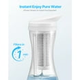 thumbnail image 4 of VEVOR Pitcher Water Filter Replacements,3-pack Water Filters for Pitchers and Dispensers, No BPA, Last 3 Months or 211 Gallons, Reduce Chlorine, Rust, Odors, PFOA/PFOS, for Water Filter Pitcher 6287, 4 of 9