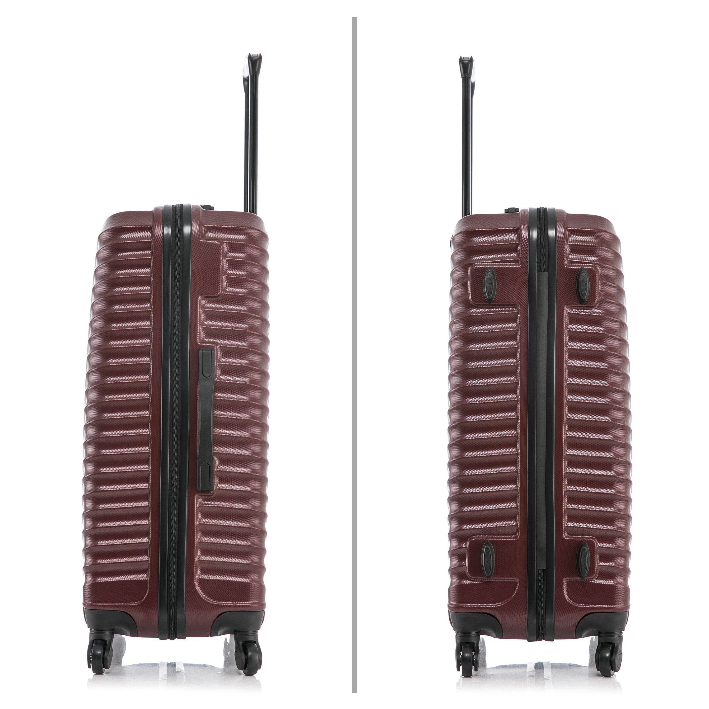 DUKAP Adly 24" Hardside Lightweight Luggage with Spinner Wheels, Handle and Trolley, Wine