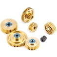 thumbnail image 1 of TAPDRA RC Car Gear Set for TAMIYA 1/14 Tractor Trailer Brass Steel Teeth 7Pcs 150g Net Weight Easy Install Remove, 1 of 4