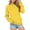 Yellow#339, variant on LIIPEE Women Hoodless Warm Solid Color Long Sleeve Round Neck Casual Athletic Pullover Tops With Pocket Woman Elegant Indoor Outdoor Wear Sweatshirts,Light Yellow,Xl