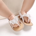 thumbnail image 2 of Luxalzxs Infant Toddler Baby Girls Sandals Shoes Causal Summer Newborn Flat Soft Shoes, 2 of 5