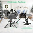 thumbnail image 4 of Ainfox Portable Hammock Camping Chairs with Footrest, Cup Holder, Headrest Cushion Pillow, Rocking, Fodable, Gray(Set of 2), 4 of 8