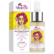 Vitamin C Serum 20% for FACE, Organic & Natural, Supreme Anti-Aging Formula with Super Hydrating Hyaluronic Acid, Plant Stem Cells & Antioxidants. Builds Collagen, Brightens & Fights Wrinkles!1oz