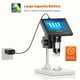 thumbnail image 2 of Microscopio digital para monedas, LCD, 1000x, lupa para monedas con 8 luces LED ajustables, compatible con PC View (Windows), EDM4, 4.3 pulgadas, 2 of 5