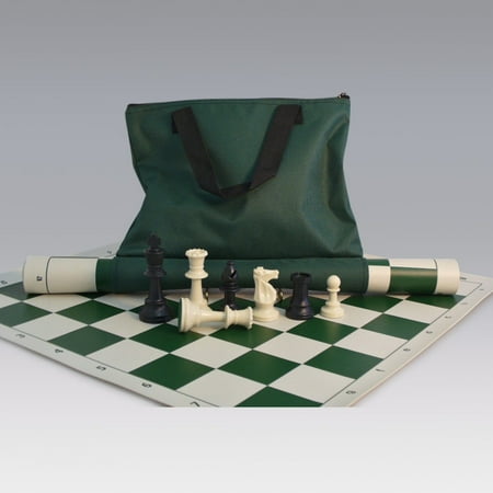 - Tournament Chess Set with Canvas Loop Tote - 3.75 Inch King