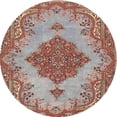 thumbnail image 1 of Ahgly Company Indoor Round Traditional Tan Brown Persian Area Rugs, 4' Round, 1 of 6