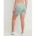 thumbnail image 3 of Hanes Women's Garment Dyed Fleece Shorts with Pockets, 3" Antique Jade M, 3 of 5
