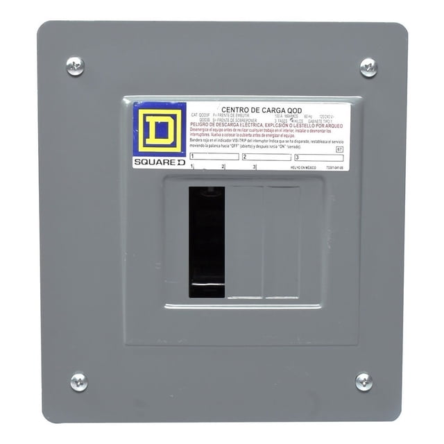 Centro de carga Schneider QOD 3SP 3F 4H Empotrar QOD