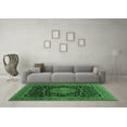 thumbnail image 3 of Ahgly Company Indoor Square Medallion Emerald Green Traditional Area Rugs, 4' Square, 3 of 4