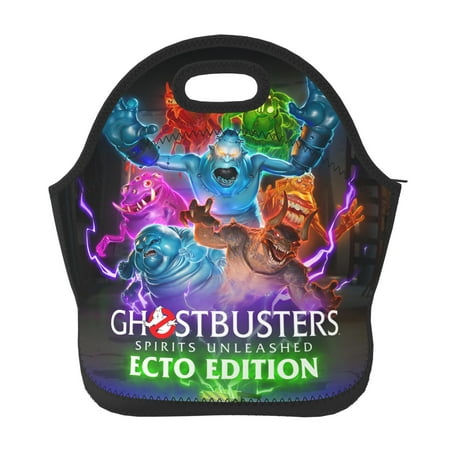 

Ghostbusters Spirits Lunch Bag Tote Bag Insulated Neoprene Lunch Box Picnic Bento Bag School Beach