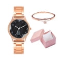 thumbnail image 1 of Nuevo reloj de pulsera de cuarzo con correa de moda para mujer, ideal para el tiempo libre, con caja de regalo., 1 of 3