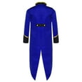 thumbnail image 2 of iiniim Kids Boys Girls Medieval Steampunk Tailcoat Princess Renaissance Tuxedo Jacket Halloween Party Dress Up Royal Blue 10, 2 of 7