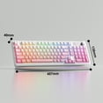 thumbnail image 2 of MageGee Keyboard GK960 98 Keys 95% Layout Keyboards, Type-C Connected Keyboard, Side Engraved ABS Keycaps, for PC/Loptop/MAC, 2 of 7