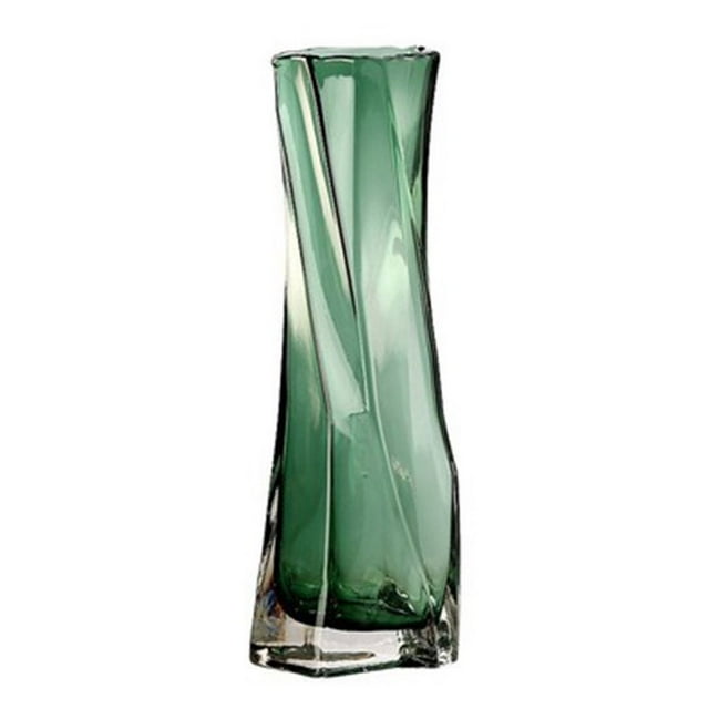 POINTERTECK Flower Vase Large Size Twisted Glass Flower Pot Shape Floor Vase Decorative Tall Glass Vases Modern For Living Room Twisted Tall Creative Vase Small