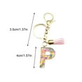 thumbnail image 2 of ReTeiv Home Decorations Key Chain Bag Accessories Cute Accessories Key Ring Ladies Initials Key Ring Ladies Bag Pendant, 2 of 2