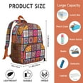 thumbnail image 6 of Wild Fox Artistic Print School Backpack - Waterproof, Durable & Organized Storage Compartments, 6 of 6