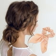 thumbnail image 2 of Unique Bargains 1 Pc Elegant Solid Scrunchies Apricot, 2 of 4
