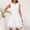 *White, variant on U Women's V Neck Sleeveless Eyelet Cutout High Waisted A Line Mini Dress ,Casual Summer Dress White,Womens Plus S
