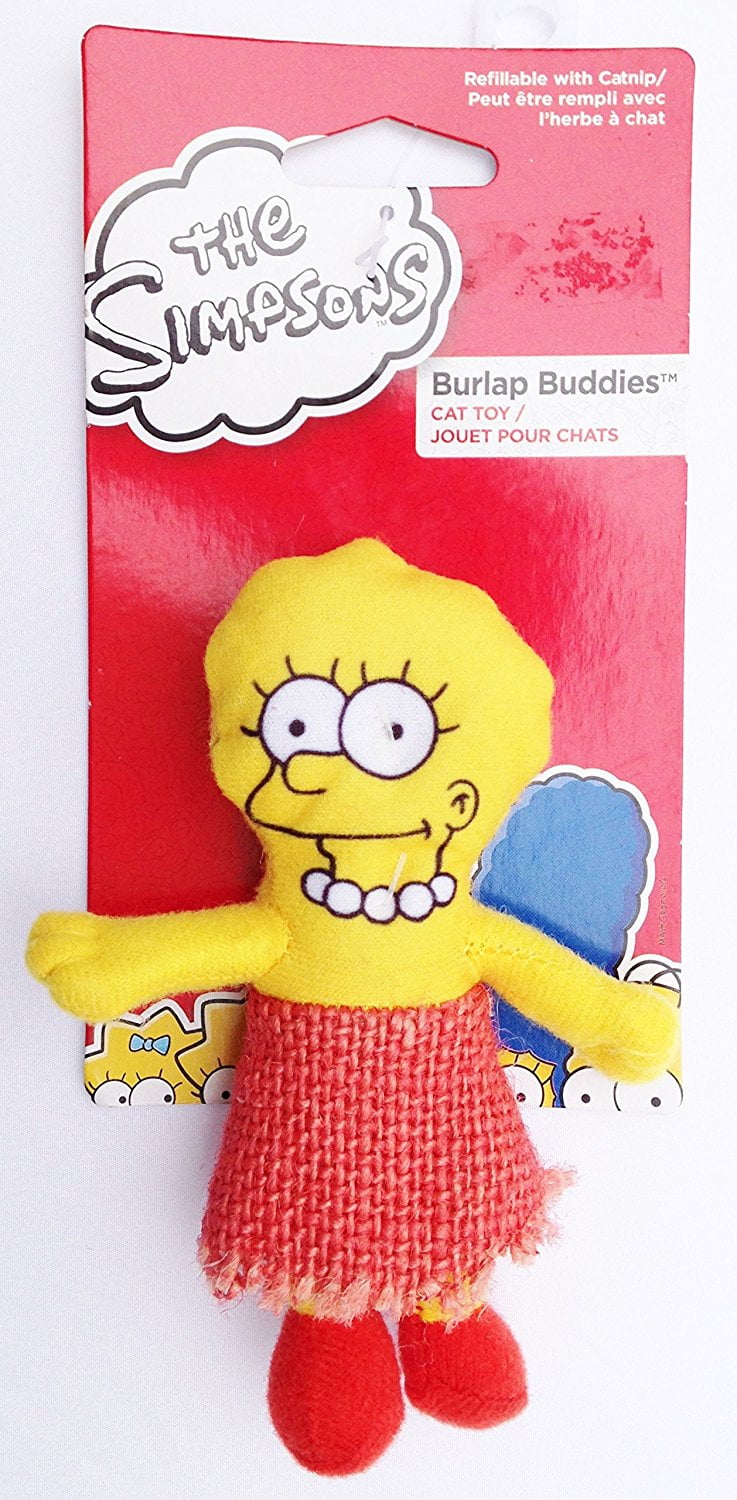 Lisa Simpson Cat Toy Refillable With Catnip 4 3 4 Tall Velcro Closure On Back To Allow Her To Be Refilled With Catnip By The Simpsons Walmart Com Walmart Com Lisa Simpson Cat Toy Refillable With Catnip 4 3 4 Tall Velcro Closure On Back To Allow Her To Be Refilled With Catnip By The Simpsons Walmart Com Walmart Com