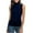 Dark Blue, variant on Womens Fashion Casual Solid Color Sleeveless Turtleneck Tee Shirt Blouse T-Shirt Top
