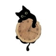 thumbnail image 5 of CoudarTitie Cat Shaped Hanging Wall Clock with Swinging Tail Cute Stylish Modern Non Ticking Style A, 5 of 9