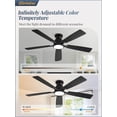thumbnail image 3 of Ventilador de techo Fanbulous 132 cm 3CCT LED 20W 6 velocidades con control remoto, 3 of 8