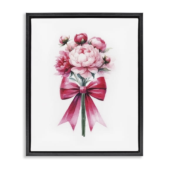 Stupell Industries Glam Black Floating Frame Canvas Art, 17 x 21, by Amanda Greenwood