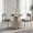 Gray, variant on 31.5" Round Dining Table, Small Circle Kitchen Table for 2-4 People, Modern Farmhouse Wood Dinning Room Tables with Pedestal Base, Space Saving Dinner Tables for Small Spaces, Table Only, White