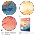 thumbnail image 3 of Designart "Pastel Sunset with Bold Colors I" Landscape & Nature Floater Framed Wall Decor, 3 of 7