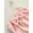 thumbnail image 6 of Listenwind Infant Baby Girls Clothes Sets Heart Printed O-Neck Fly Long Sleeve Sweatshirt Tops+Bowknot Trousers 0-24M, 6 of 7