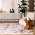 thumbnail image 2 of Rug Branch Vintage Traditional Distressed Brown Cream Indoor Soft Area Rug - 6x9, 2 of 8