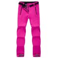 thumbnail image 1 of Pantalones de exterior para hombre, resistentes al viento, impermeables, gruesos, cálidos, de caparazón suave, para escalada, de forro polar, para mujer, 1 of 6