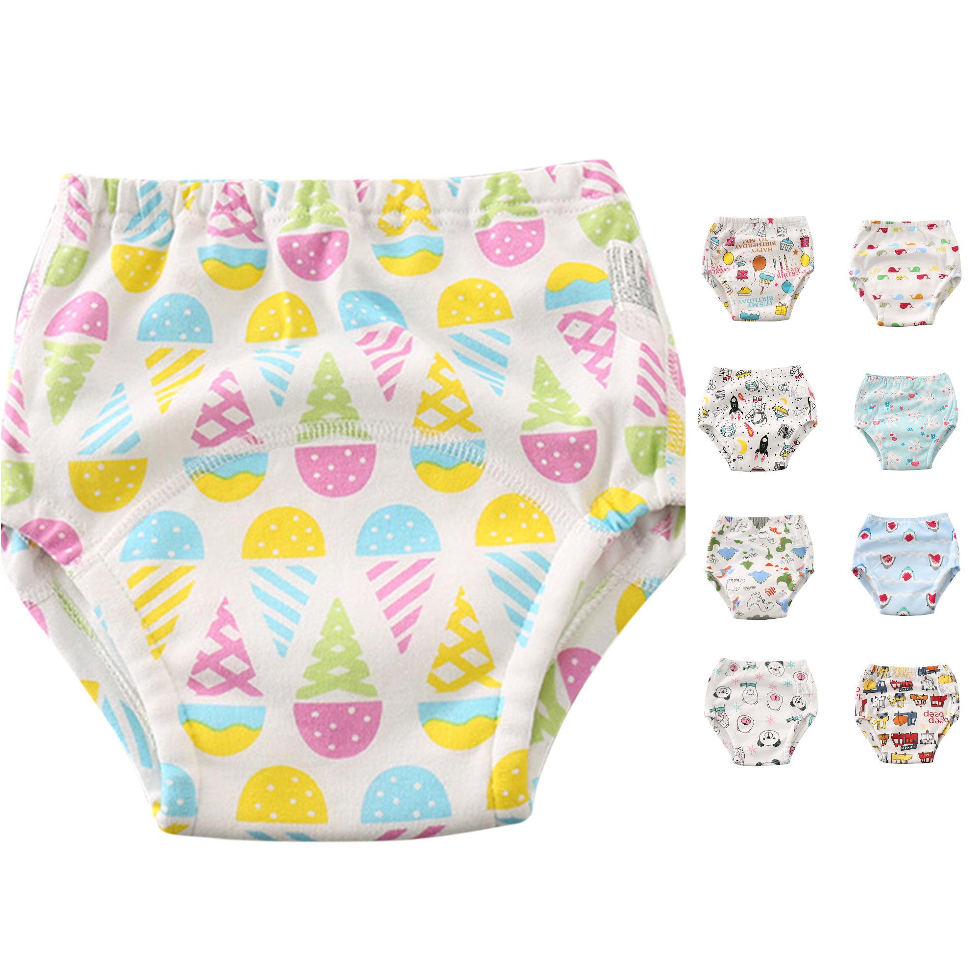 Sonxahe Ice Cream Print Toddler Briefs for Infant Girlsdaily Bottoms Home Underwear,A